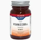Quest Vitamin D3 2500iu 60 Capsules (+30 caps FREE)